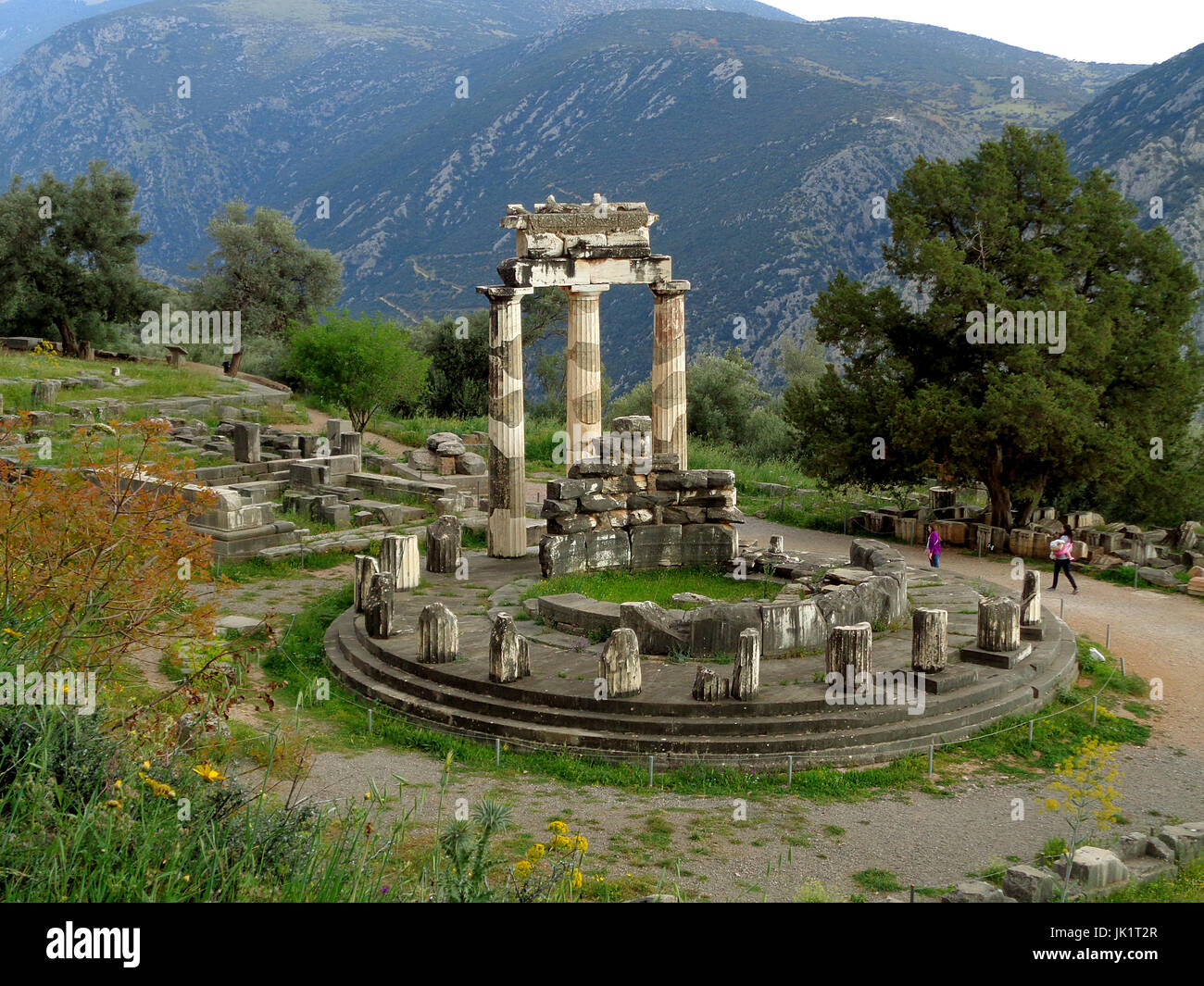 The Picturesque Sanctuary of Athena Pronaia on the Mountainside of