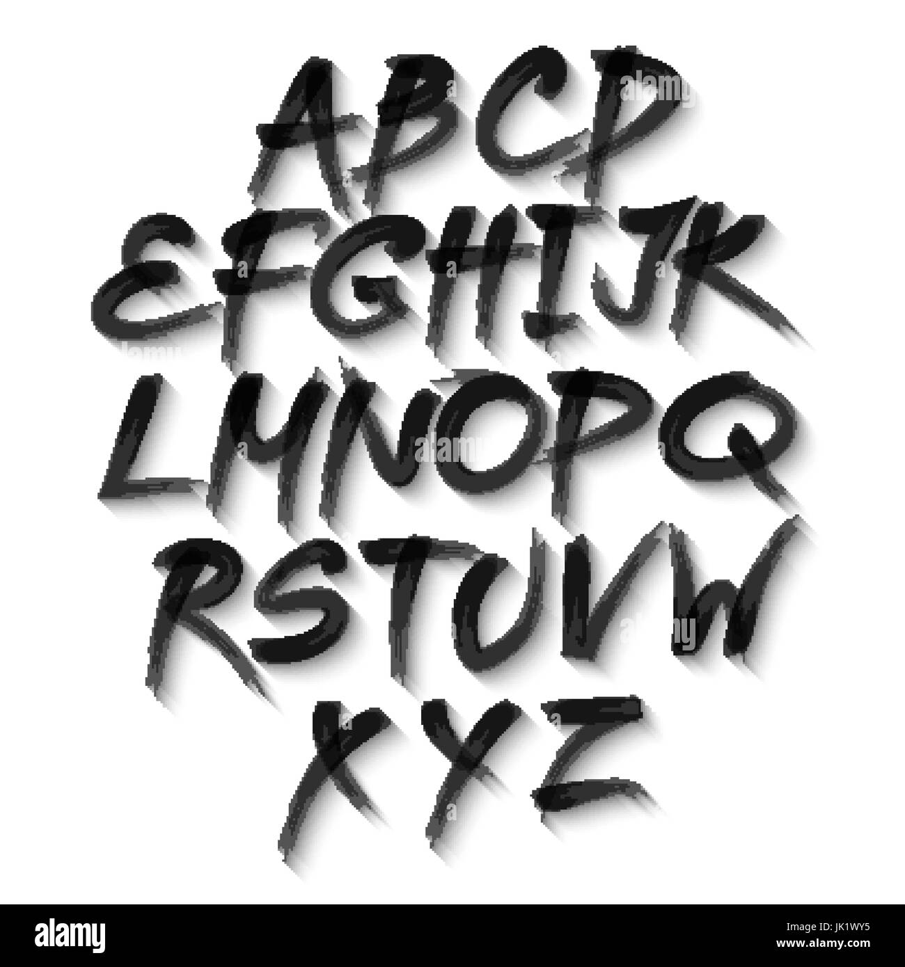 Vector Alphabet Hand Drawn Letters Letters Of The Alphabet Written Vector alphabet hand drawn letters letters of the alphabet written