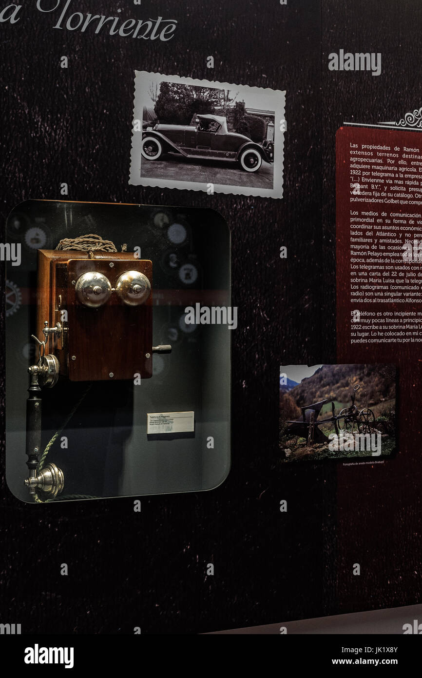 Telephone in the house museum of Don Ramon Pelayo de la Torriente