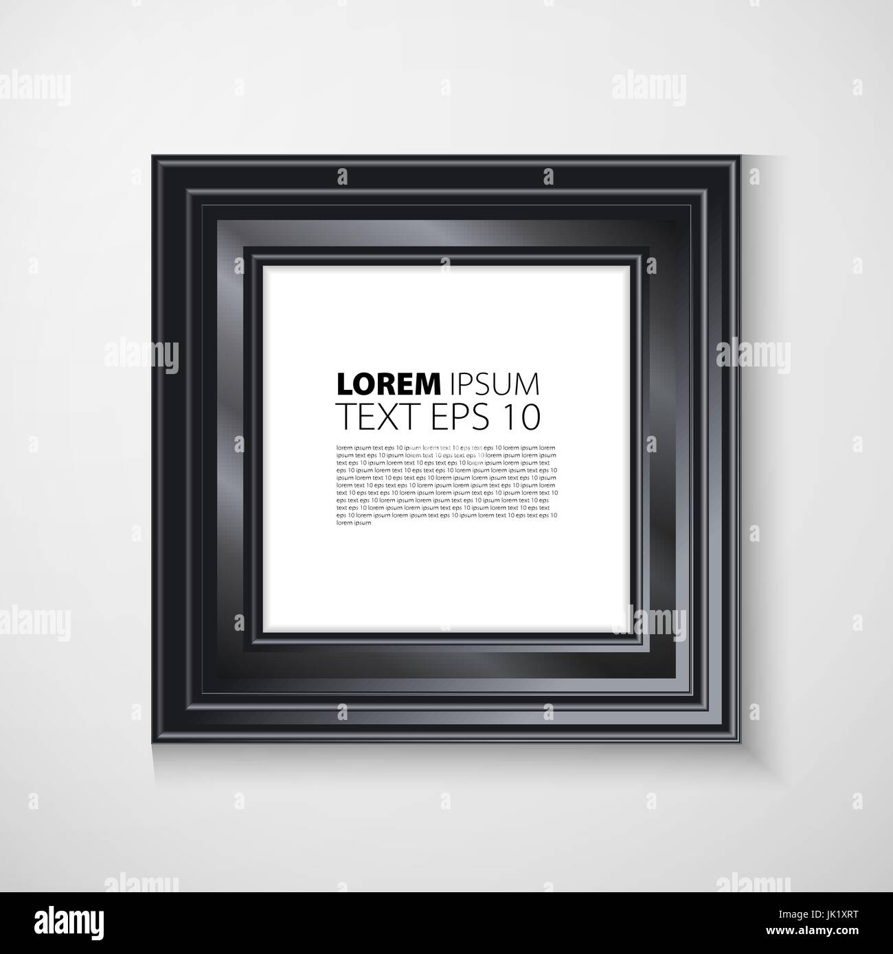 Black frame on a wall vector background design for your content Stock ...