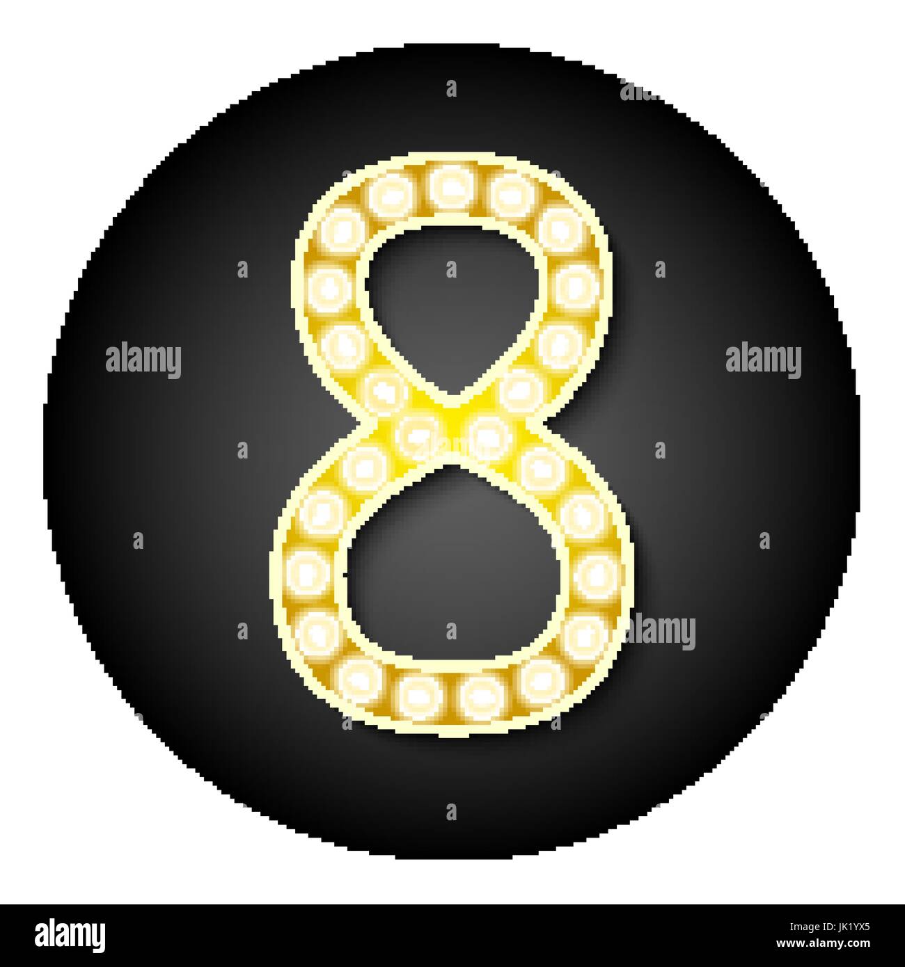 Orange led display Stock Vector Images - Alamy