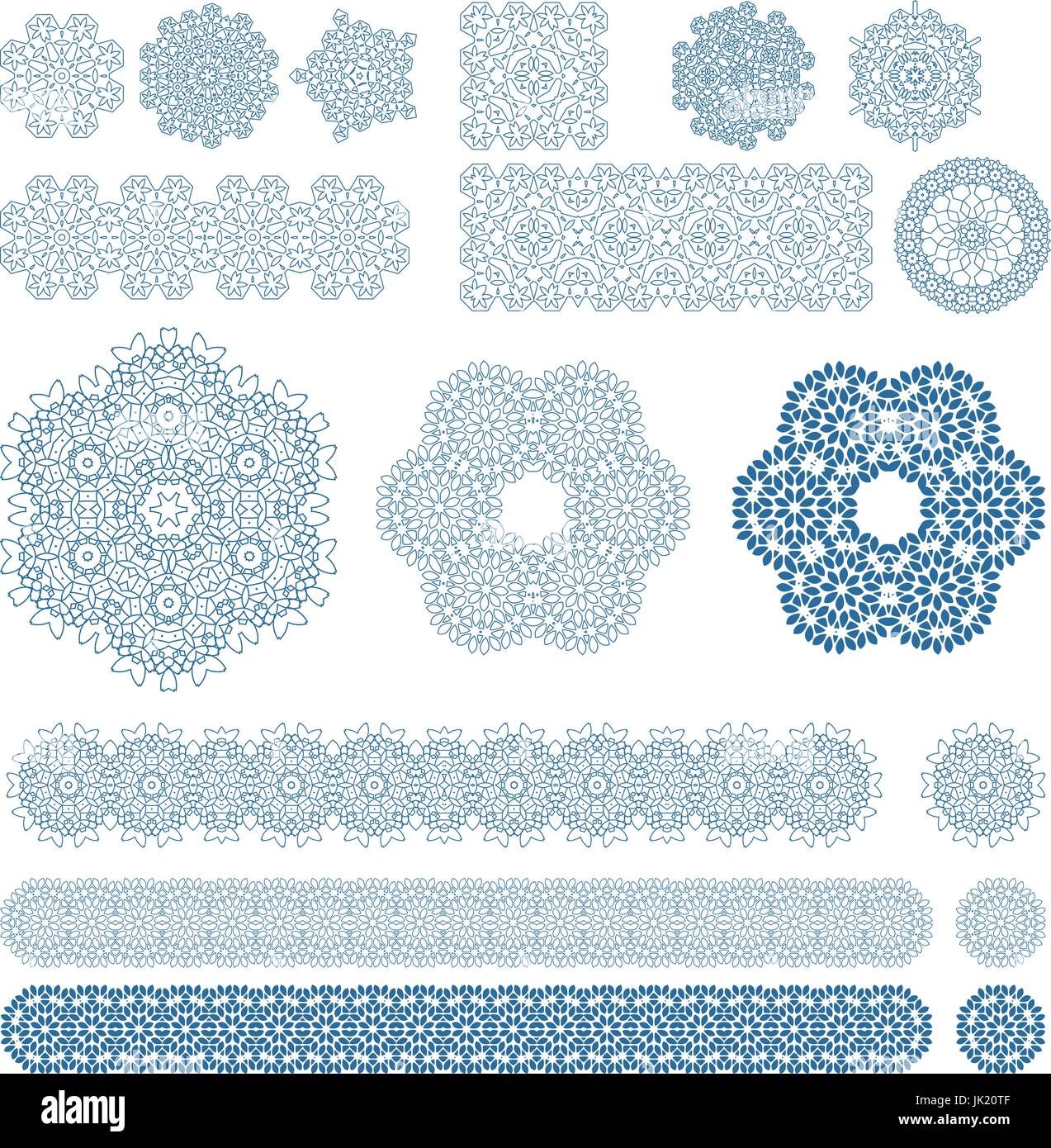 Set of ten Arabic patterns art mosaic islamic asian Stock Vector Image ...