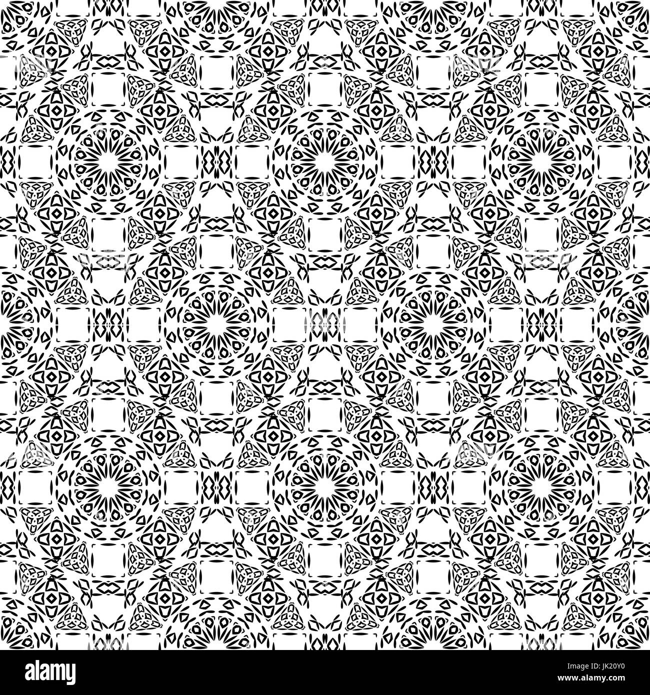 Black and white triangle pattern, background, texture art Stock Vector