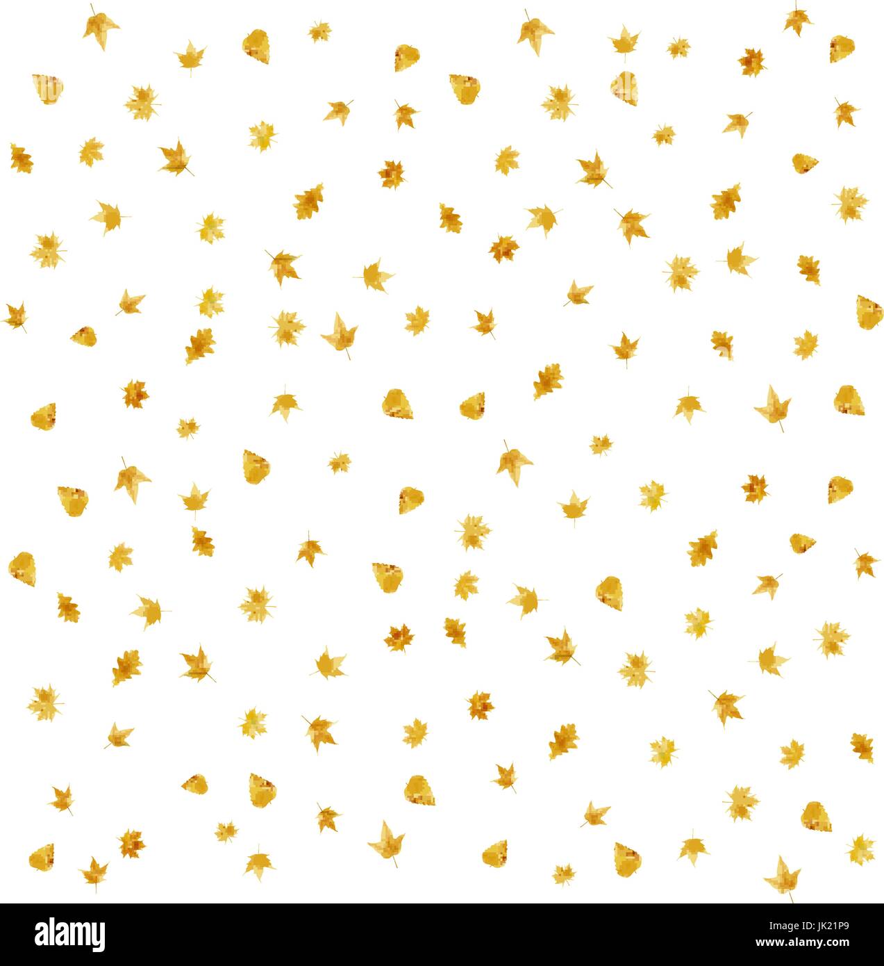 Seamless pattern with colorful autumn leaves. Vector illustration Stock ...