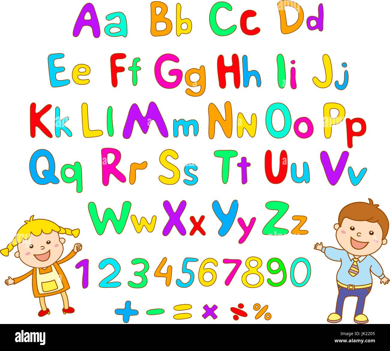 Abc for kids art alphabet illustration vector kids children fun stock