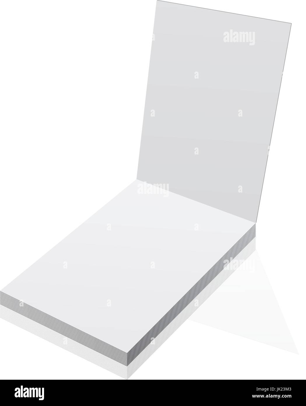 blank realistic notepad notebook isolated on white vector art Stock ...