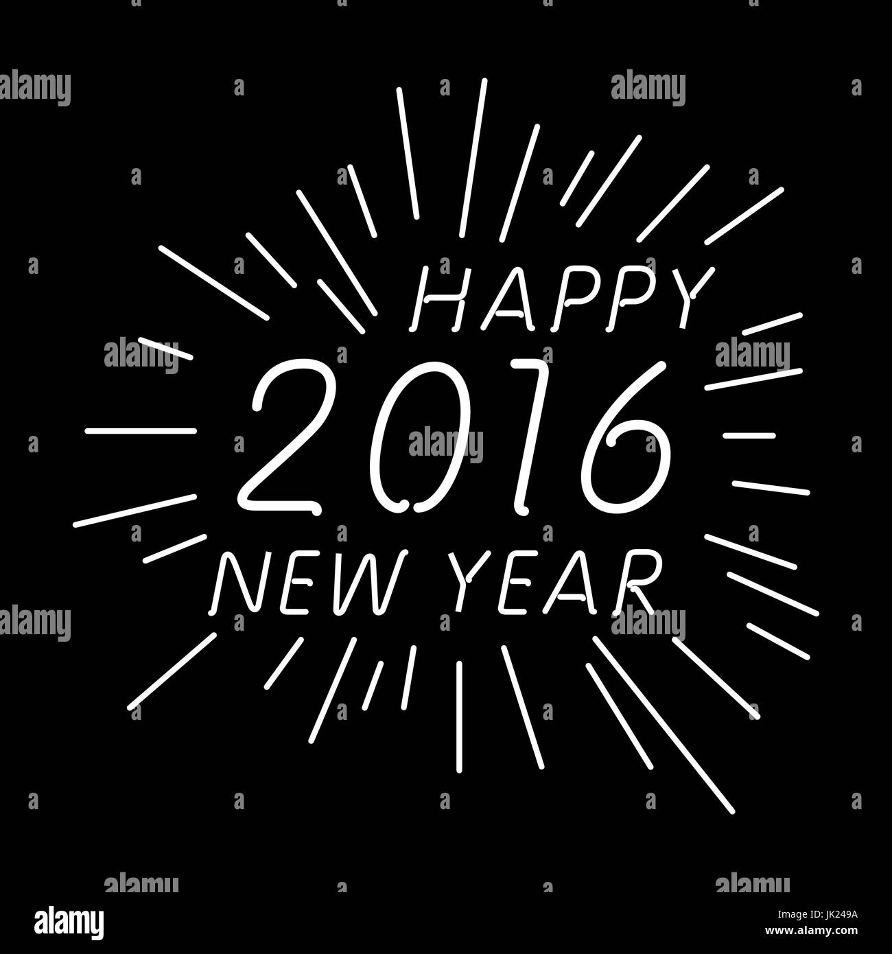 HAPPY NEW YEAR hand lettering, vector (eps8) art Stock Vector Image ...