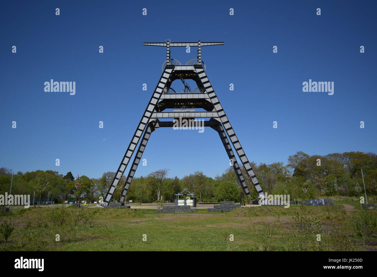 Barony Colliery Aframe Stock Photo Alamy