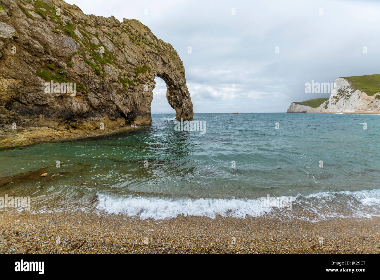 A view of Durdle Door at West Lulworth, Dorset Stock Photo