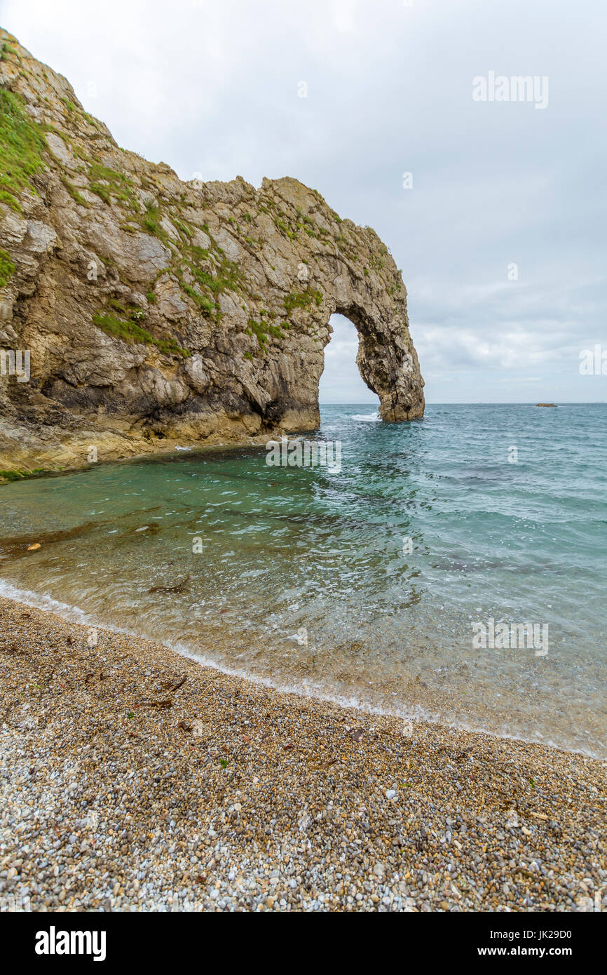 A view of Durdle Door at West Lulworth, Dorset Stock Photo