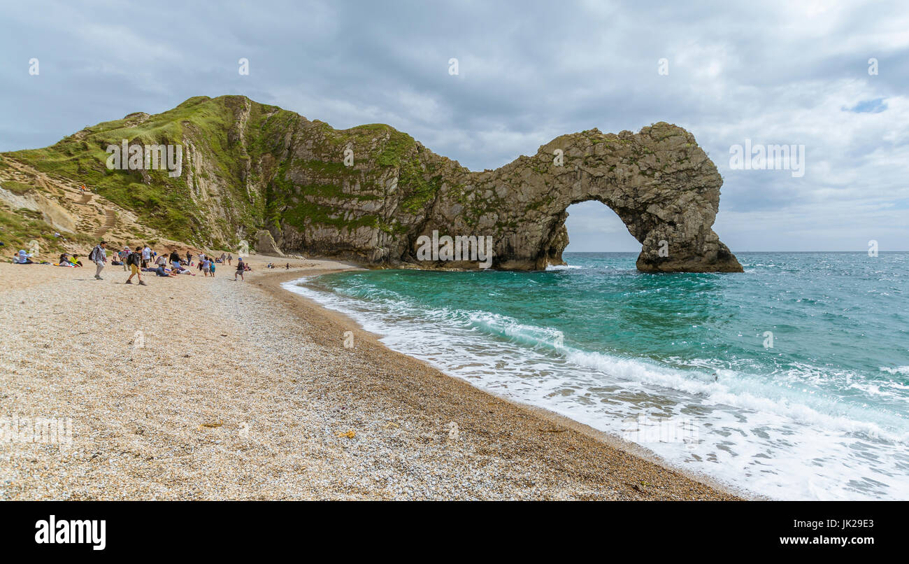 A view of Durdle Door at West Lulworth, Dorset Stock Photo