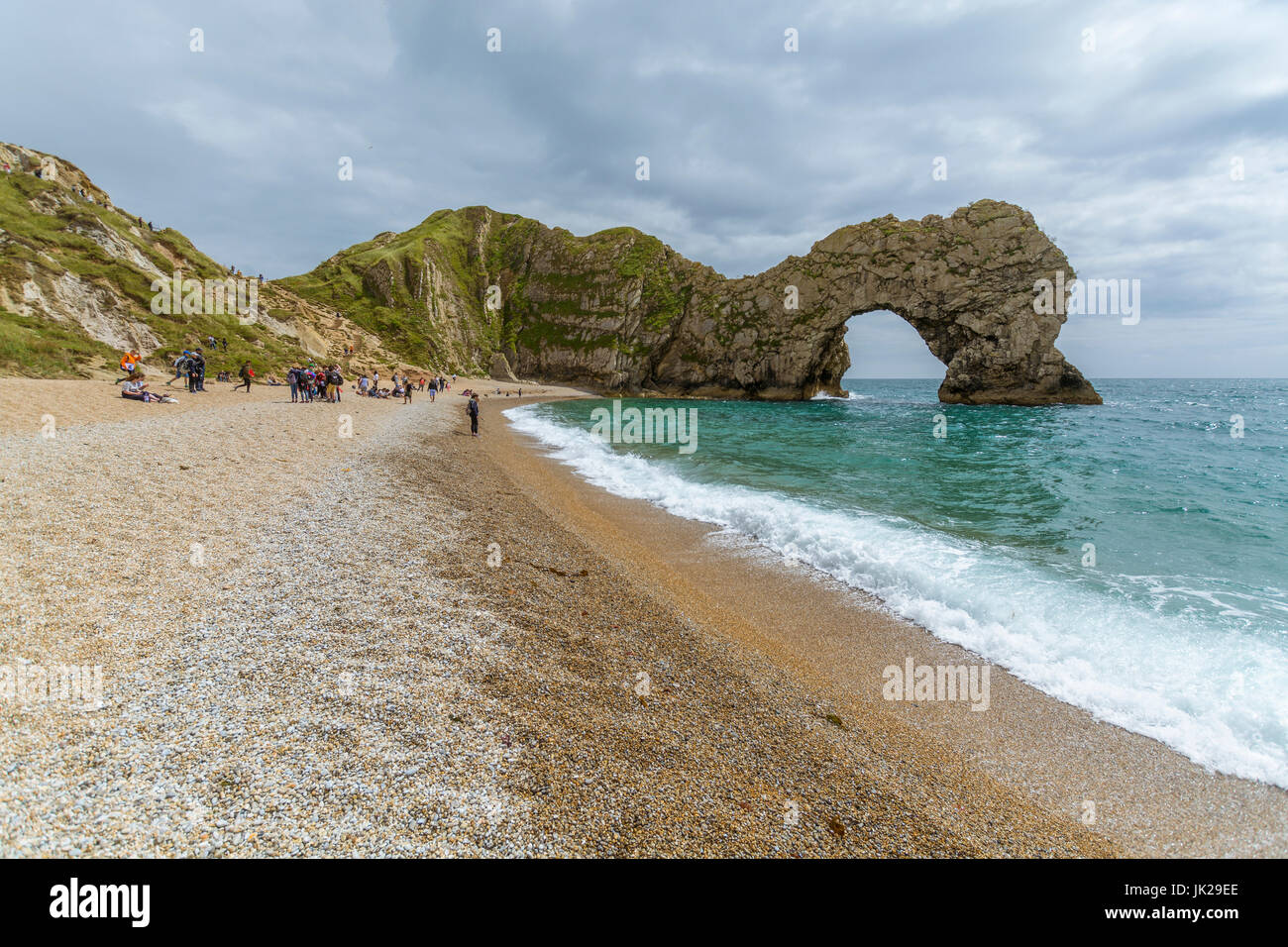 A view of Durdle Door at West Lulworth, Dorset Stock Photo