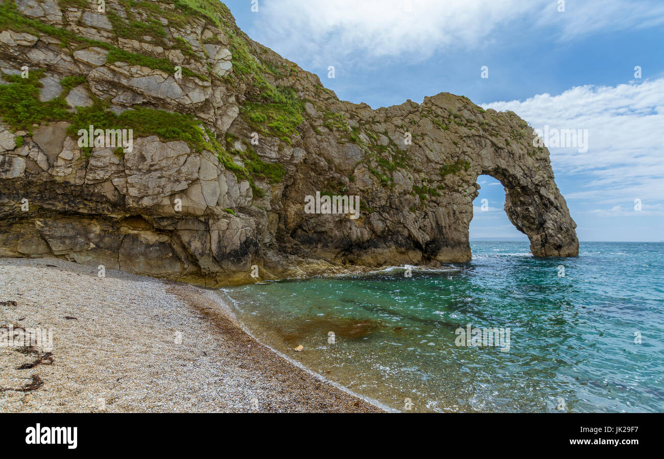 A view of Durdle Door at West Lulworth, Dorset Stock Photo