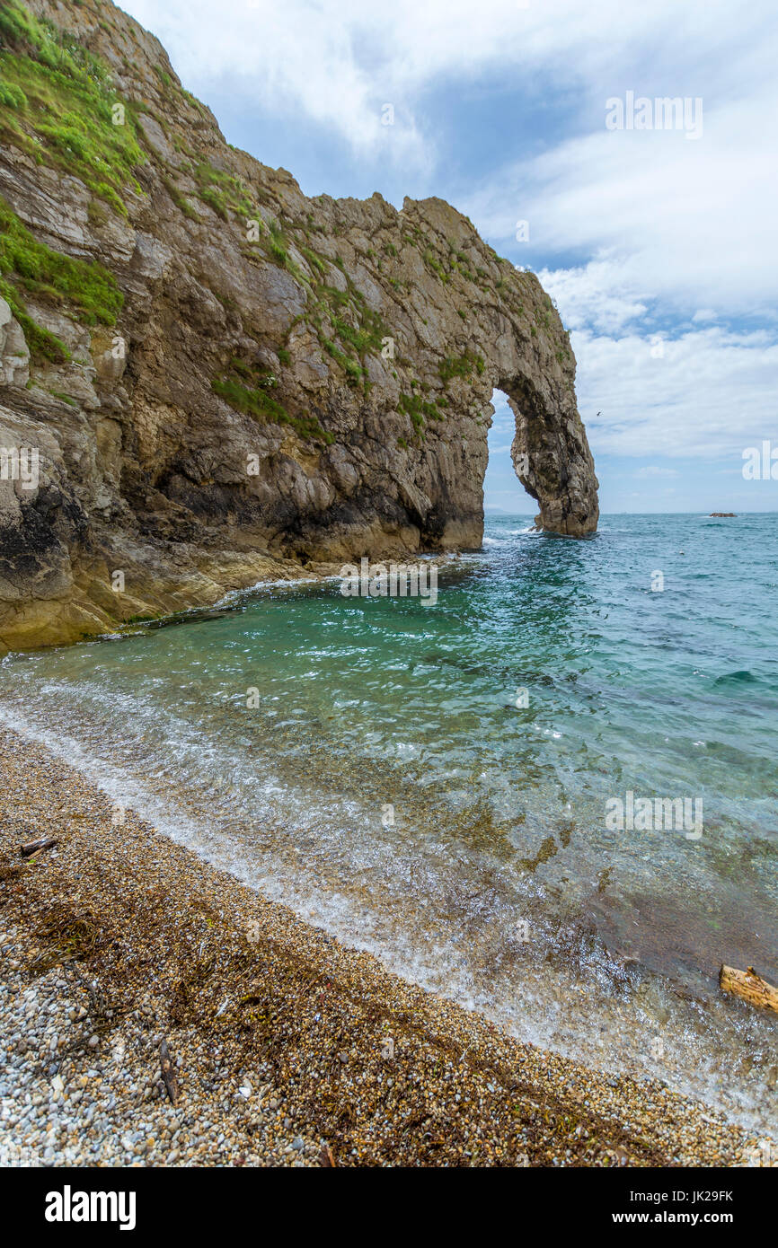 A view of Durdle Door at West Lulworth, Dorset Stock Photo