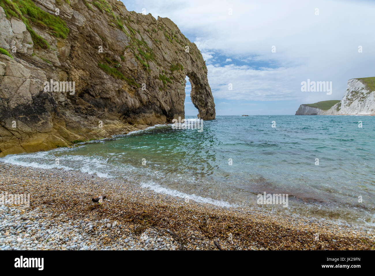 A view of Durdle Door at West Lulworth, Dorset Stock Photo