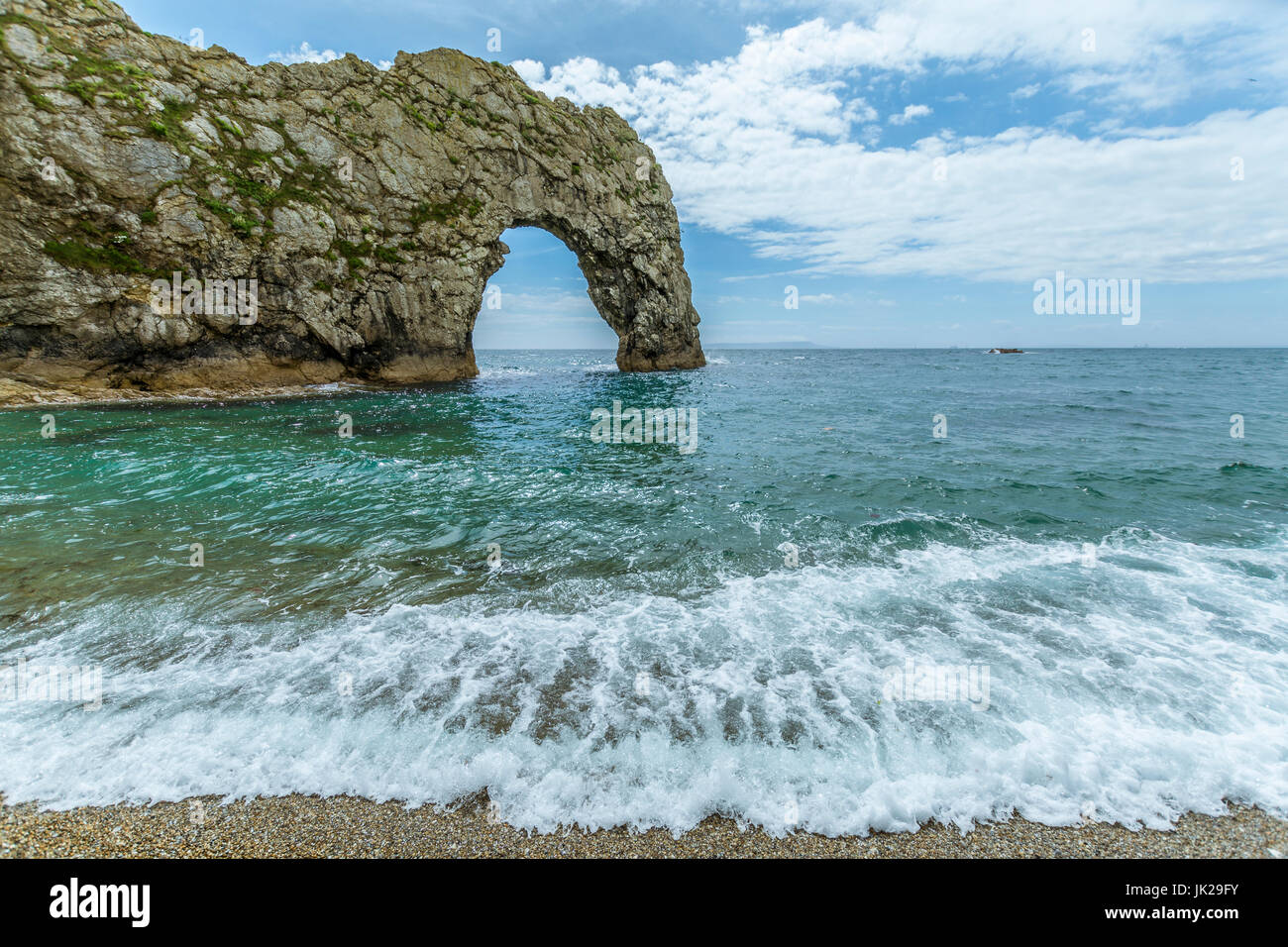 A view of Durdle Door at West Lulworth, Dorset Stock Photo