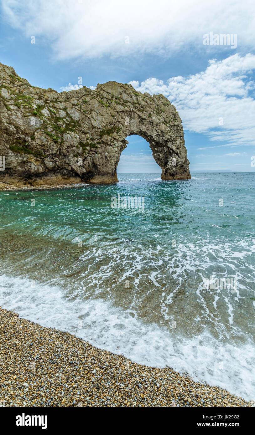 A view of Durdle Door at West Lulworth, Dorset Stock Photo