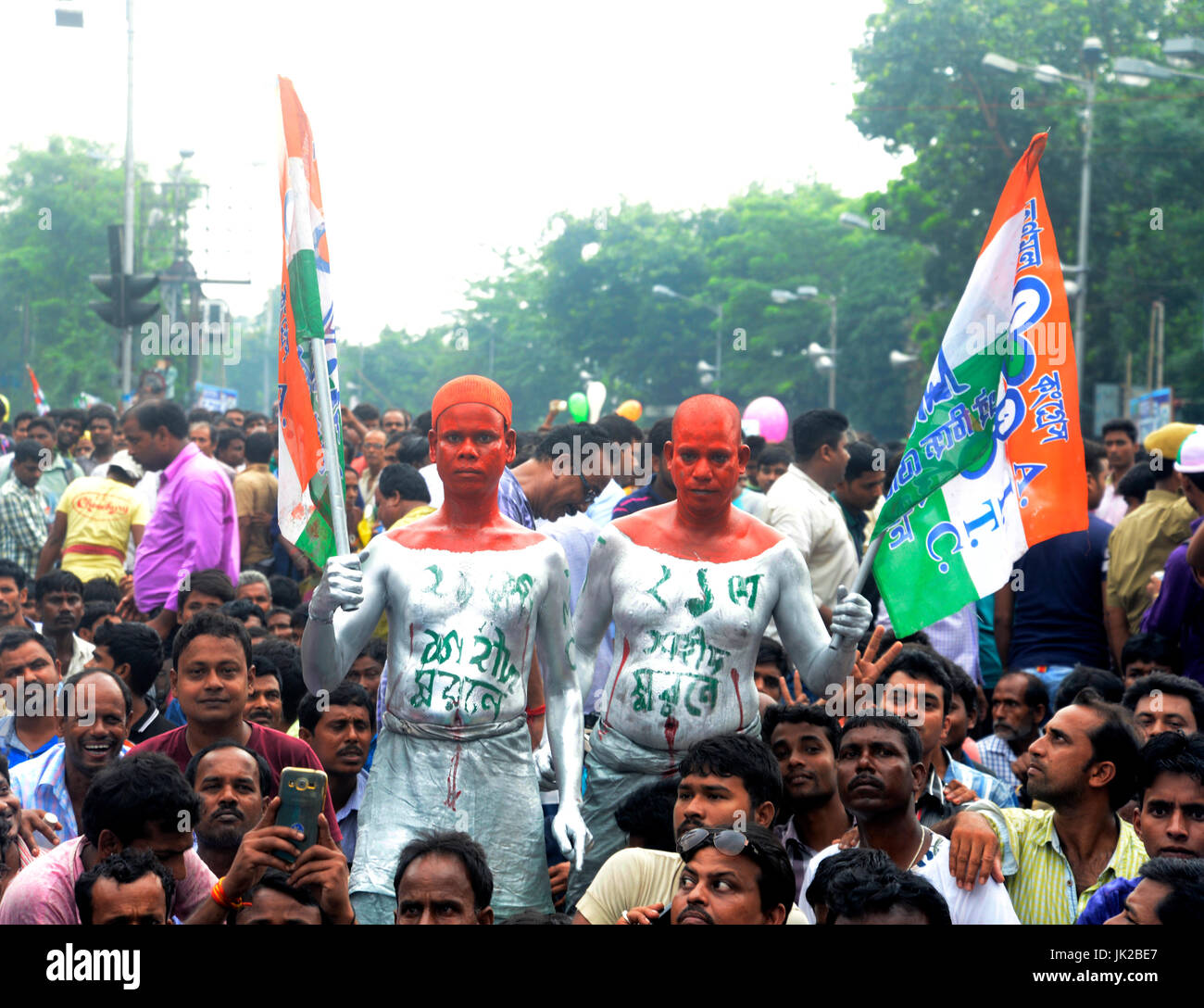 Trinamool Congress Flag High Resolution Stock Photography And Images Alamy