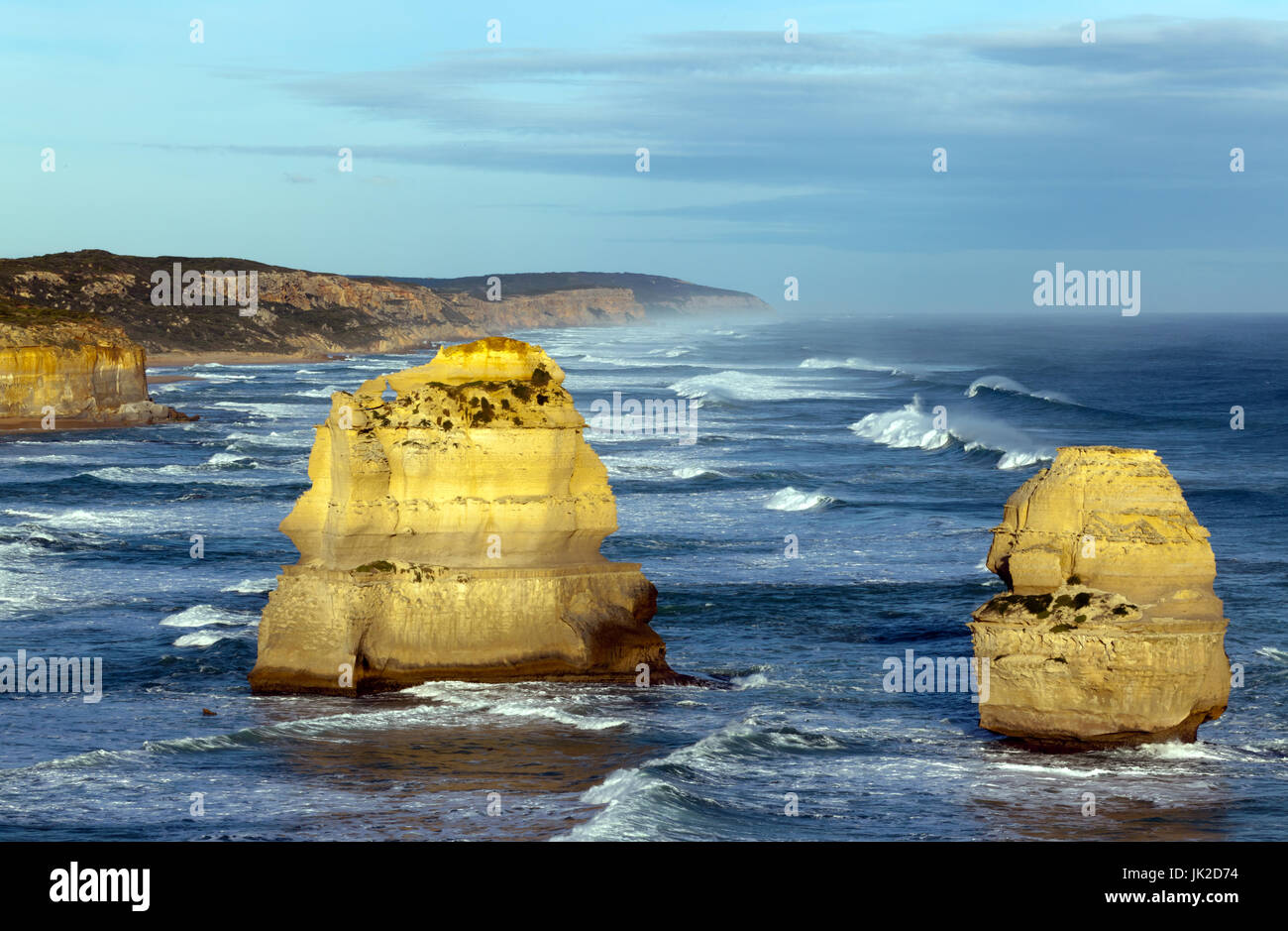 Two of the Twelve Apostles off the shore of the Port Campbell National
