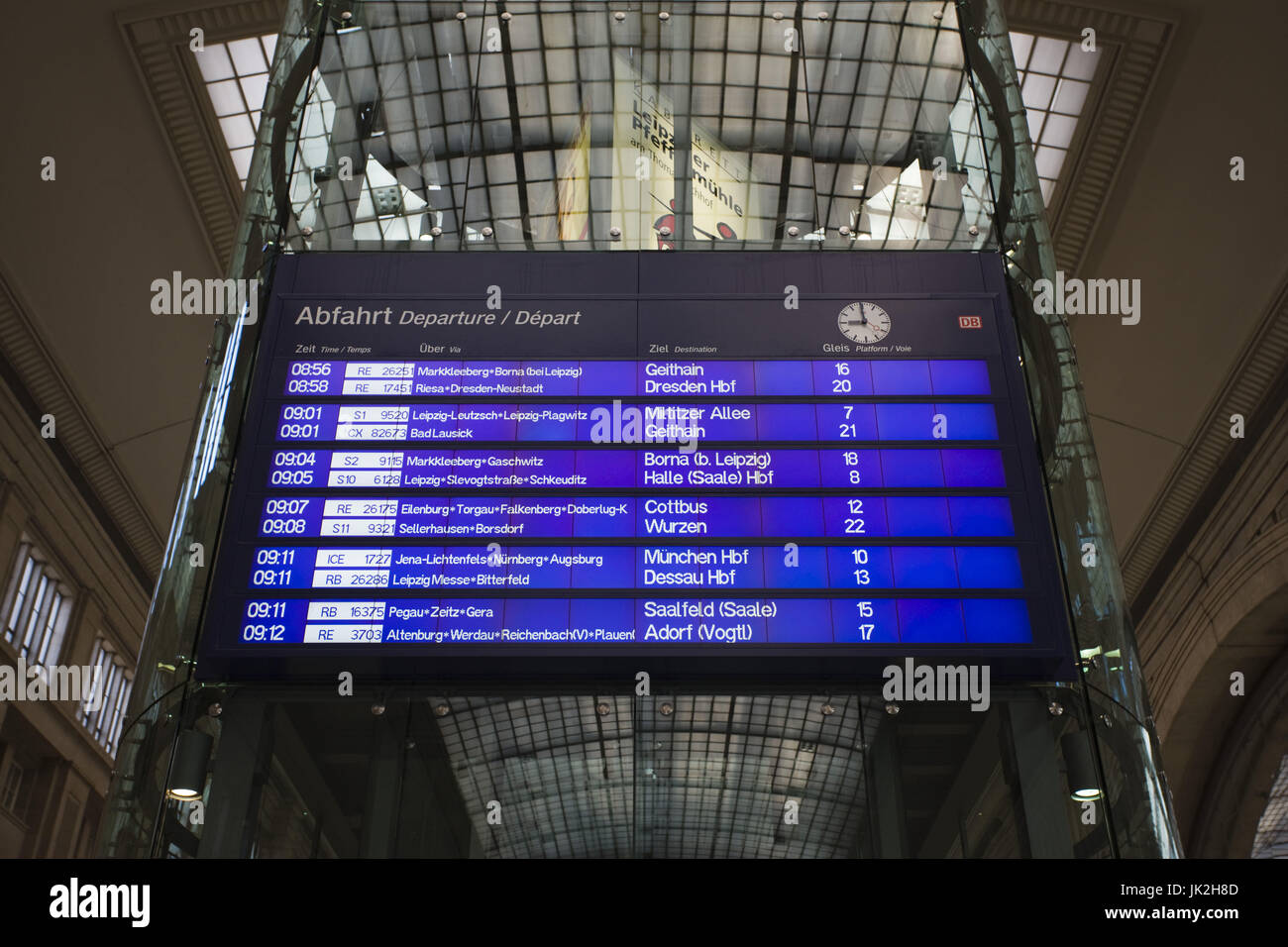 Train Schedule Germany High Resolution Stock Photography