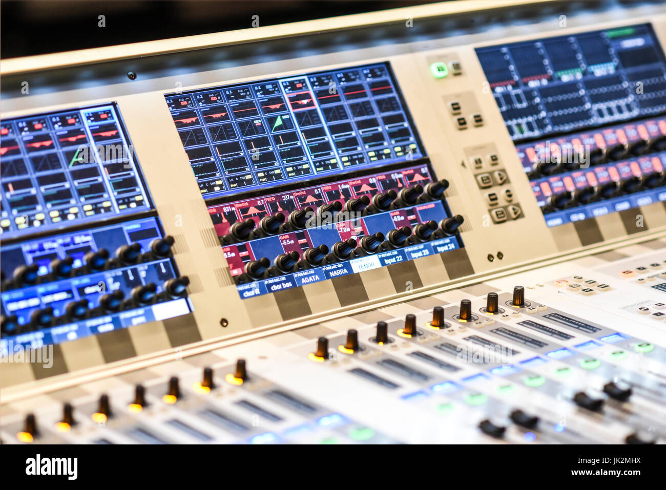 Colorful music console with lots of buttons Stock Photo - Alamy