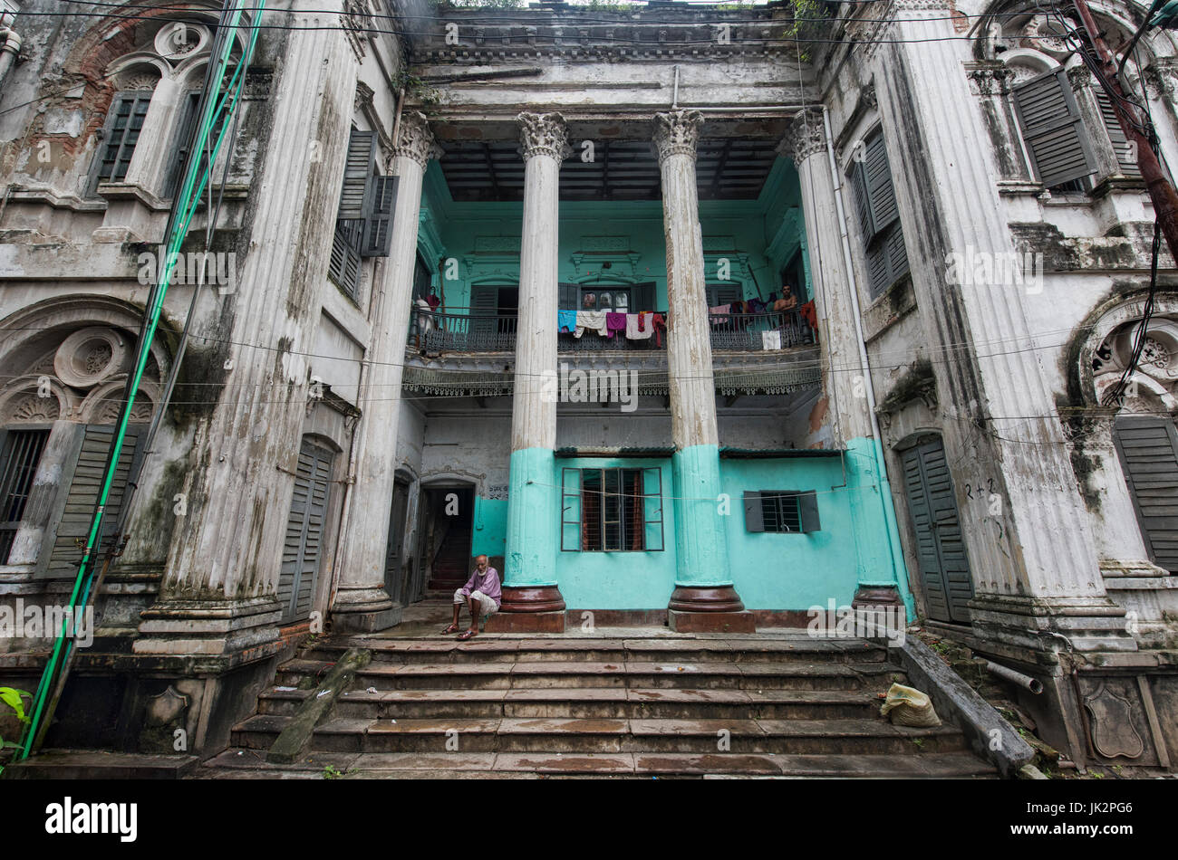 Rebati Mohan old Hindu Zamindar's home, Dhaka, Bangladesh Stock Photo