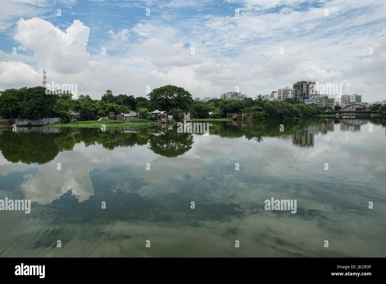 Banani Lake, Dhaka, Bangladesh Stock Photo