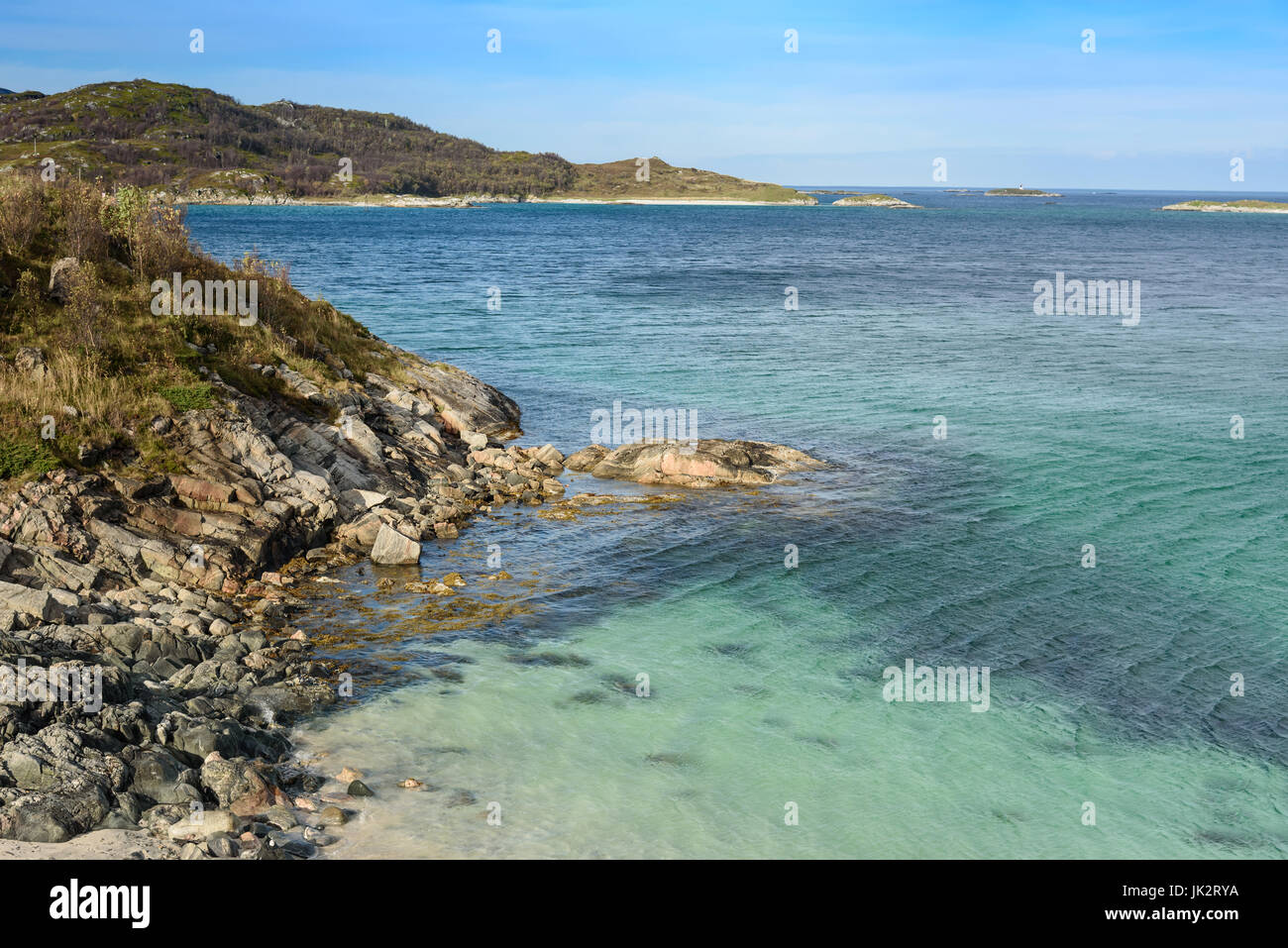 Beautiful Sommaroy island, Tromso, Norway, Scandinavia, selective focus Stock Photo