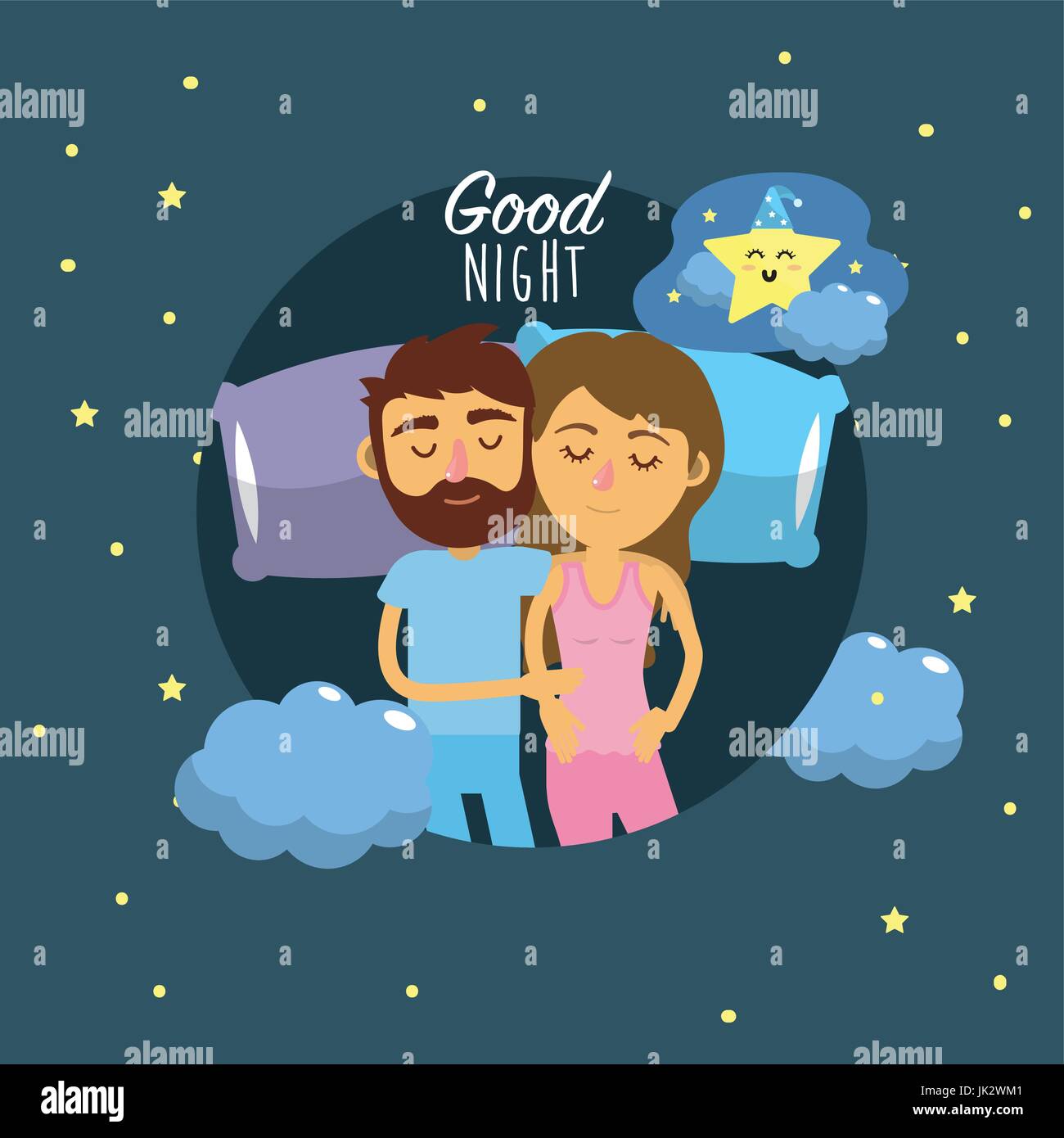 couple sleeping together with good dreams Stock Vector Image & Art - Alamy couple sleeping together with good dreams Stock Vector Image & Art - Alamy