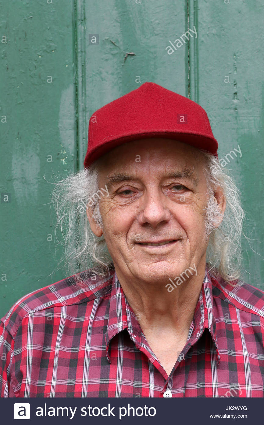 Old Man With Long Grey Hair Stock Photos Old Man With Long Grey