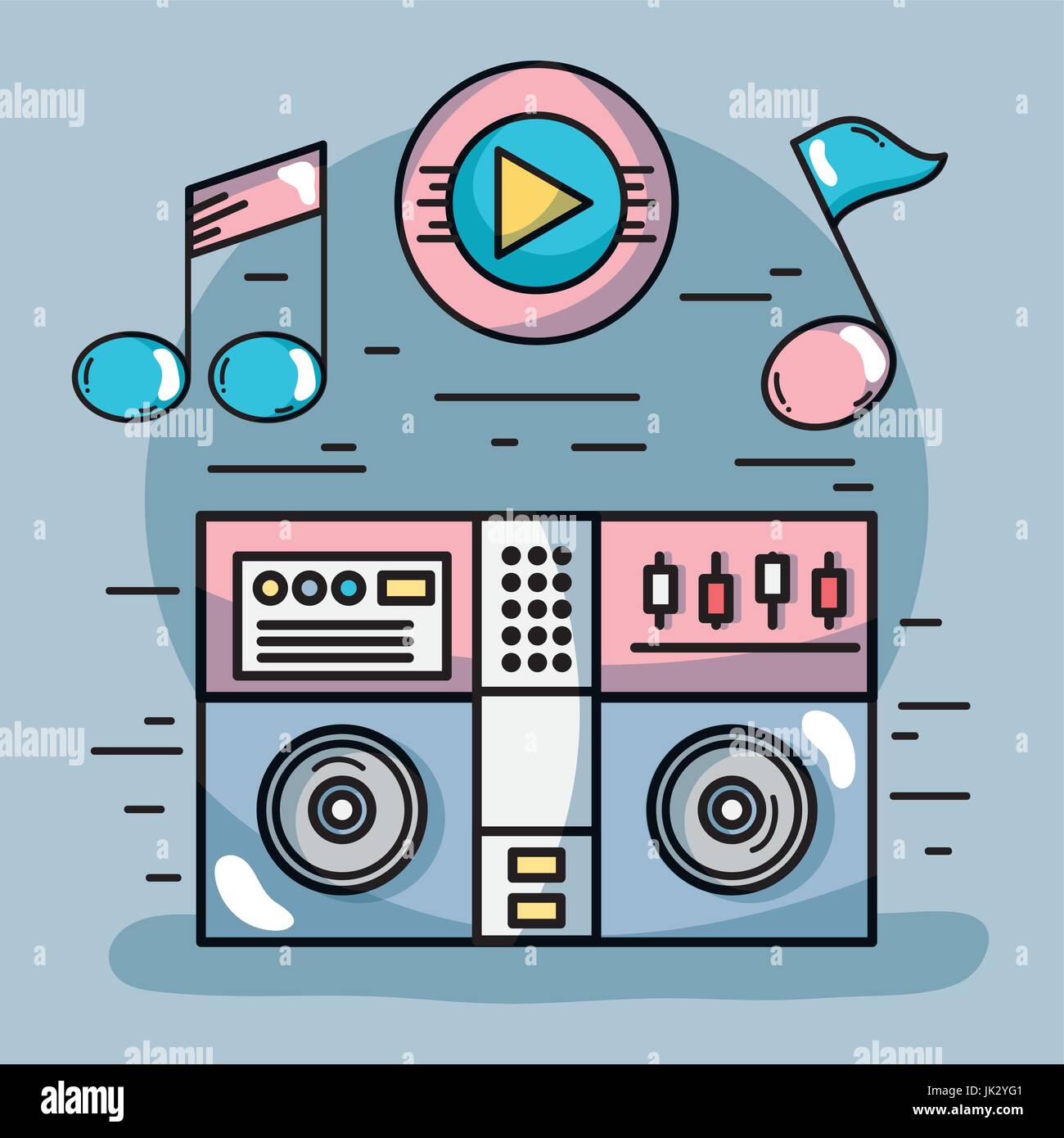 music elements to play harmony rhythm Stock Vector Image & Art - Alamy