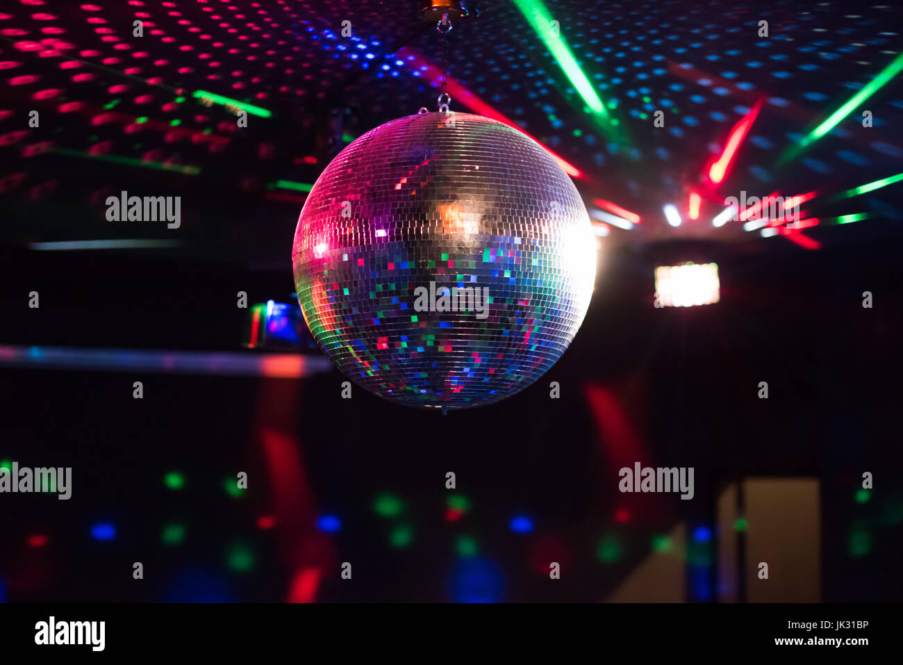 Disco Ball Light Reflection Background Stock Photo Alamy