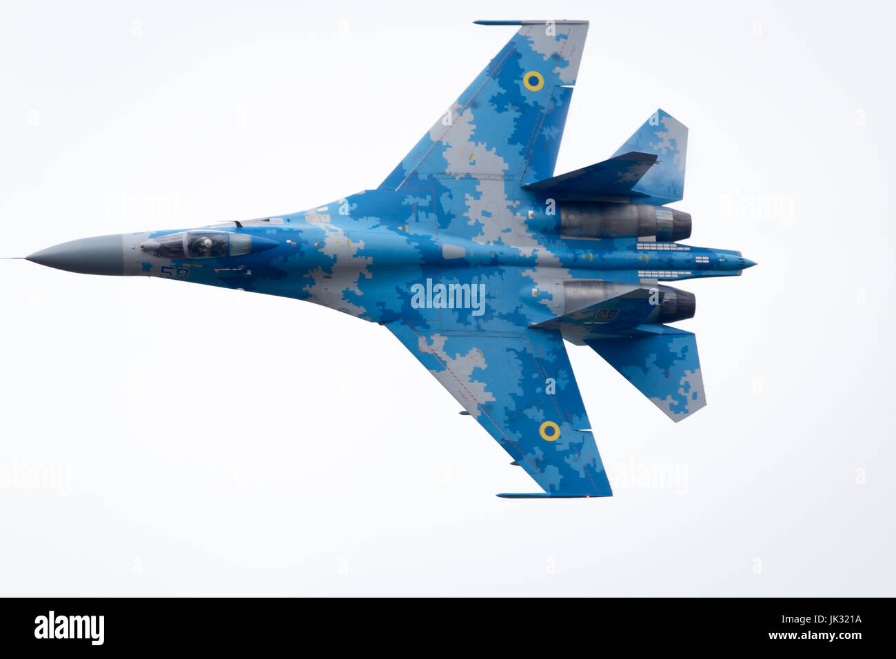 Exrussian Soviet Cold War Ukrainian Sukhoi Su27 Flanker Displays