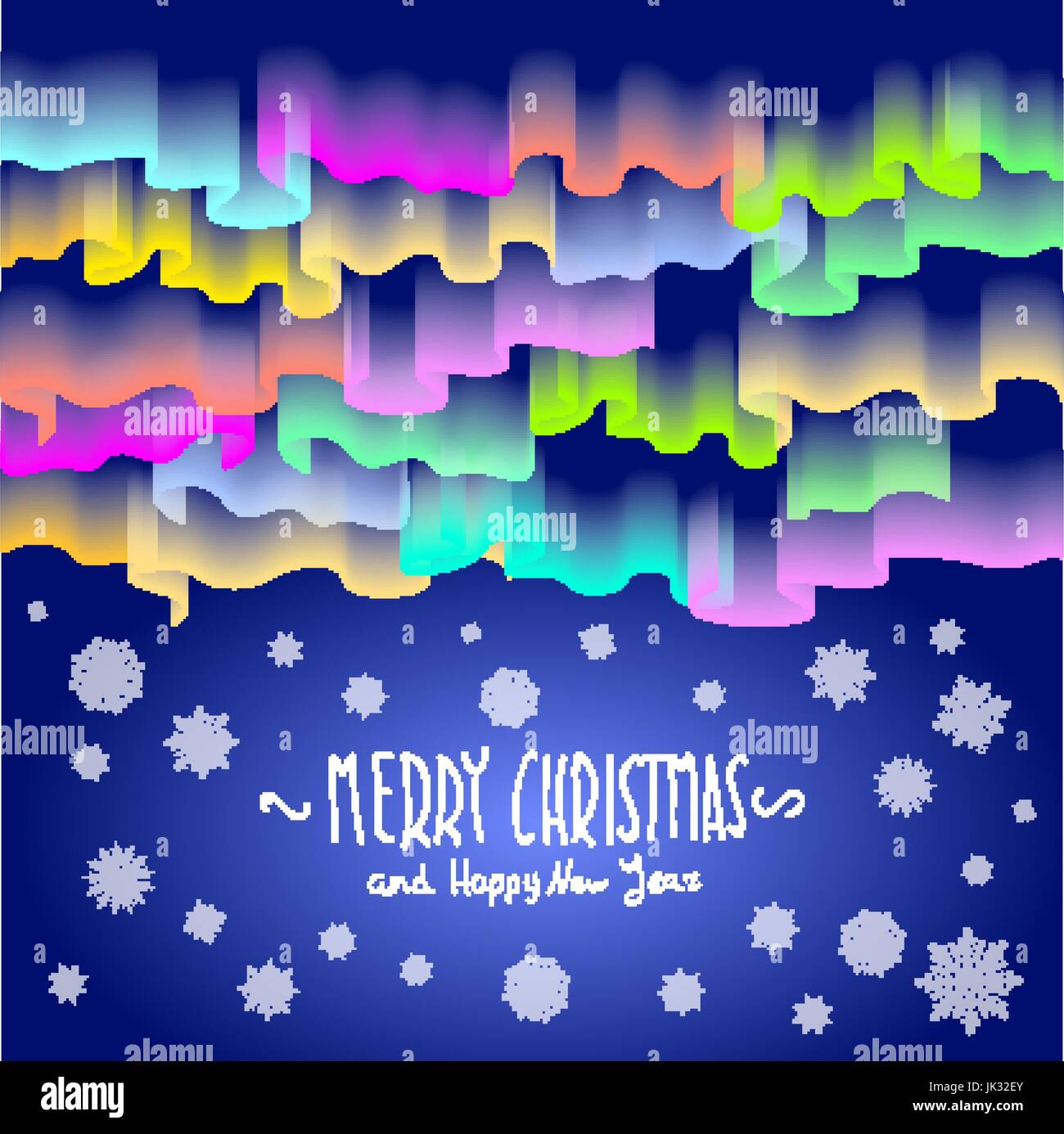 Northern lights. Abstract vector background art merry christmas Stock ...