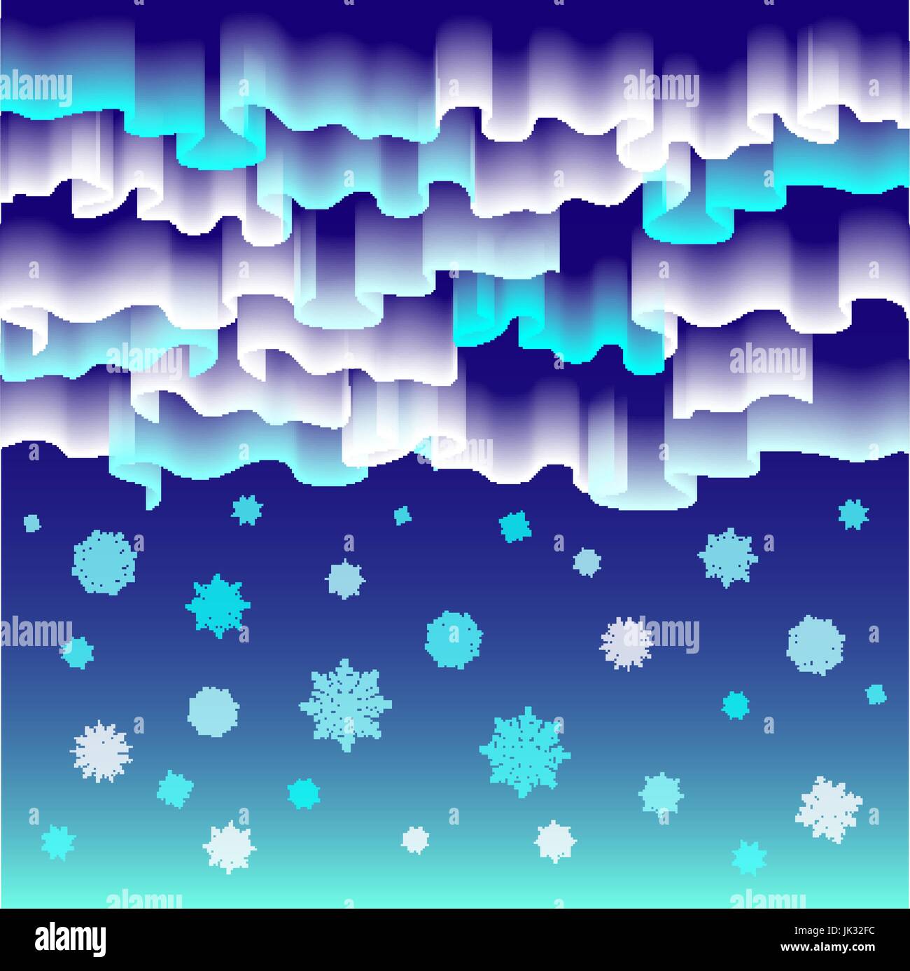 Northern lights. Abstract vector background art merry christmas Stock ...