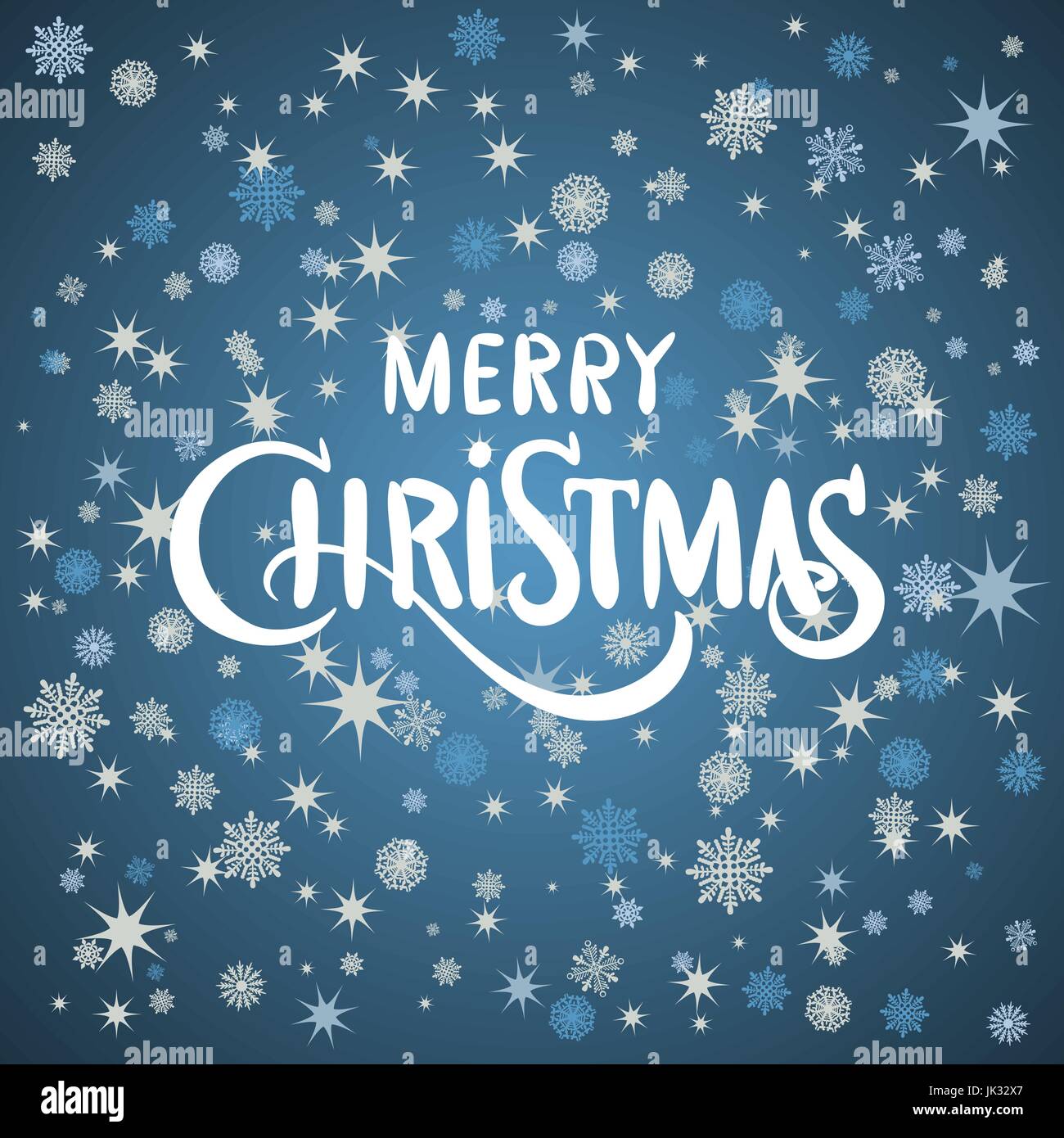 Vector merry Christmas greeting card blue background art Stock Vector ...