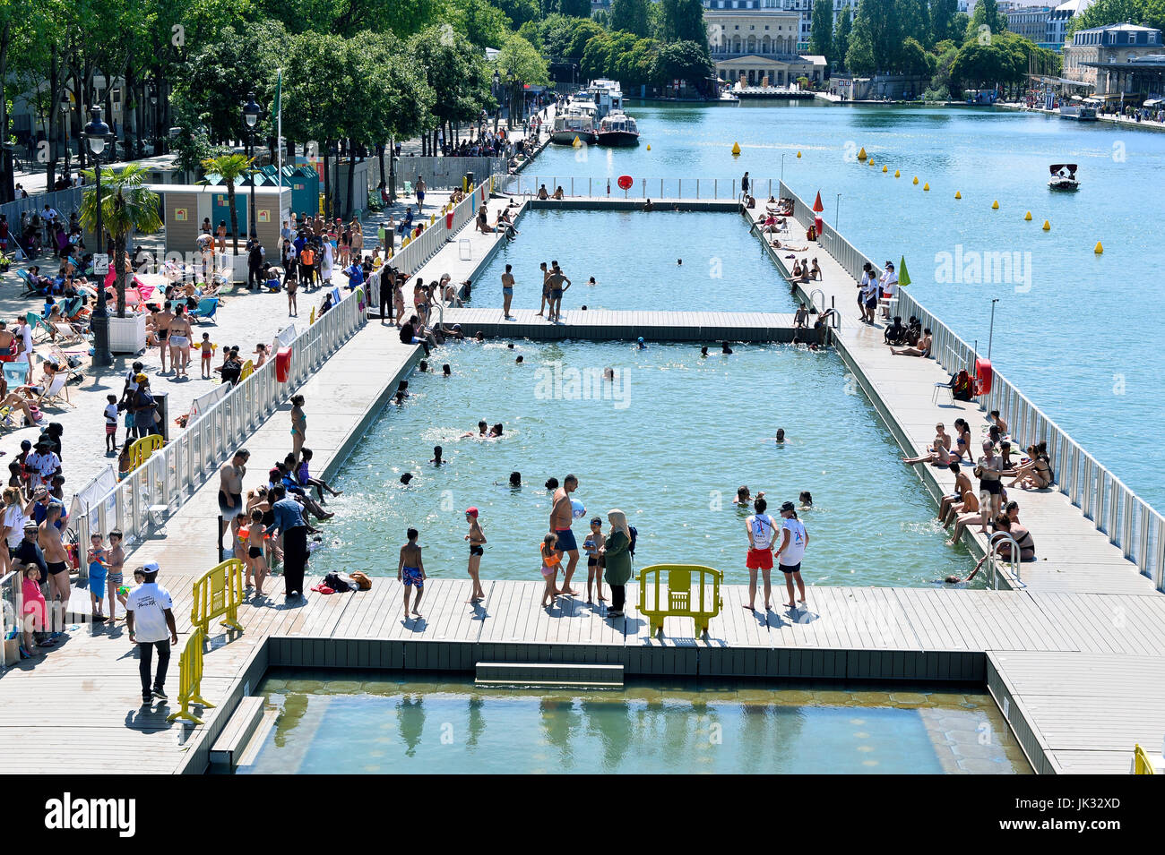 Paris Plage Summer Stock Photos Paris Plage Summer Stock
