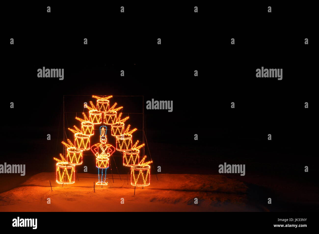 Christmas light display at Virginia Beach Stock Photo Alamy