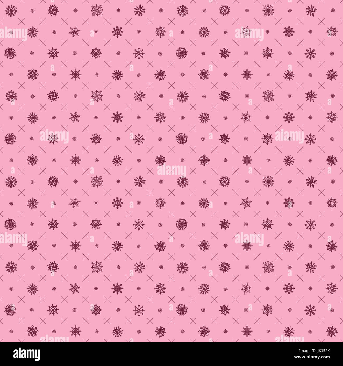 Seamless pattern with christmas elements. Vector pink Seamless pattern ...