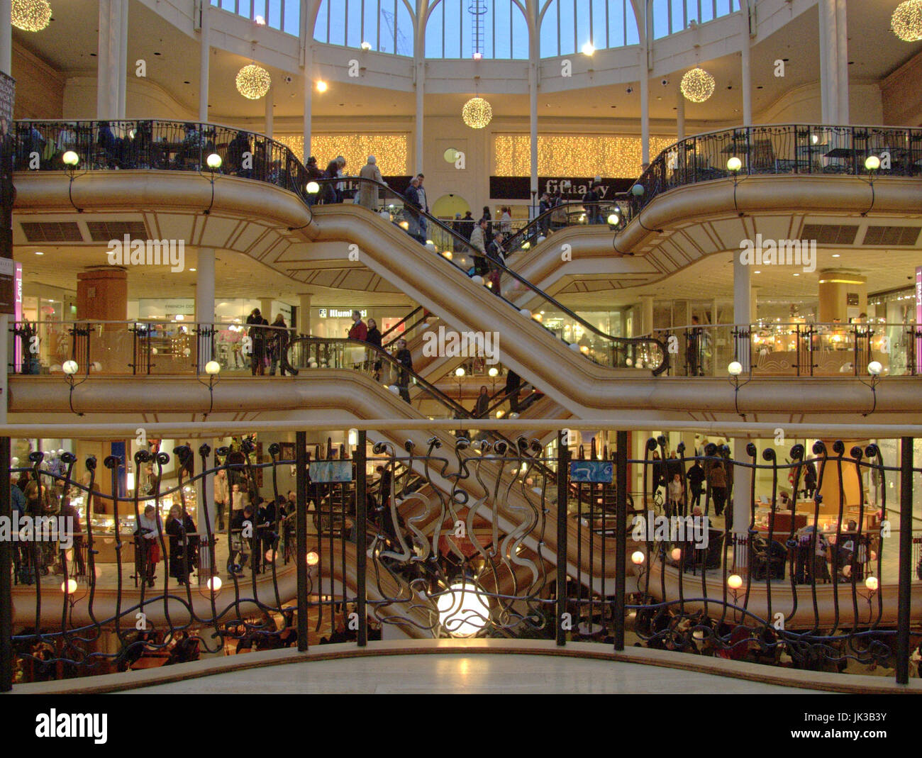 Princes Square shopping mall centre Buchanan street Glasgow Stock Photo