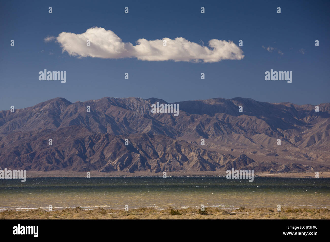USA, California, Bombay Beach, Salton Sea area, Salton Sea landscape Stock Photo