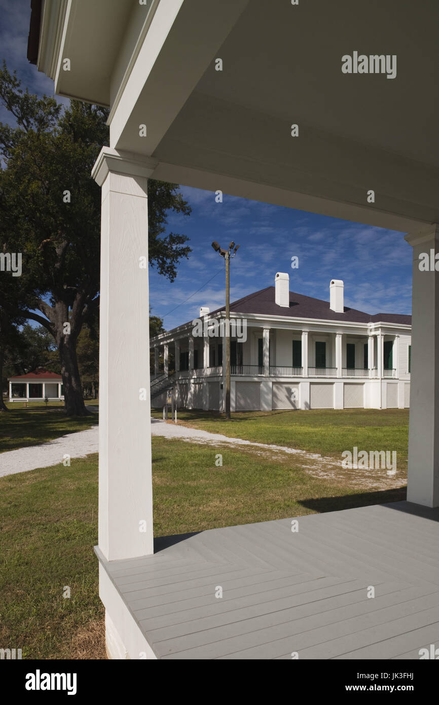 USA, Mississippi, Biloxi, Beauvoir, The Jefferson Davis Home and Presidential Library, former home of US Civil War-era Confederate President, Beauvoir House and Library Pavillion Stock Photo