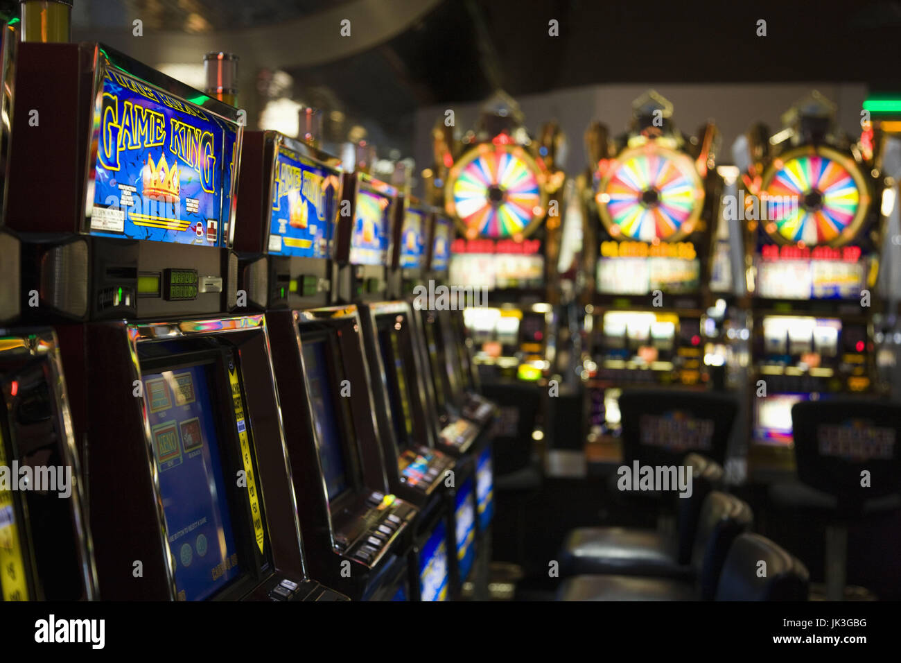 USA, Nevada, Las Vegas, McCarran International Airport, slot machines