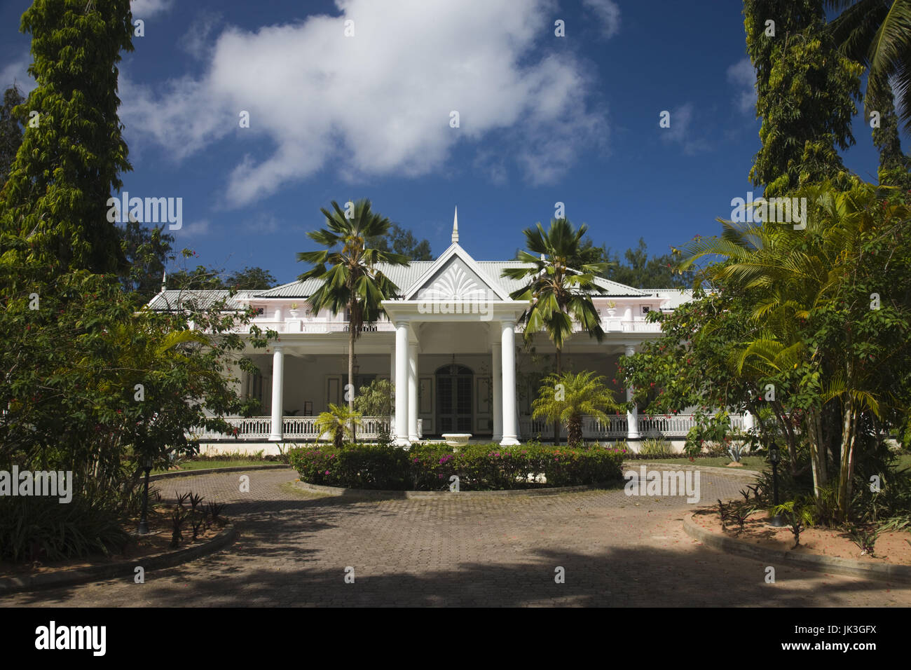 Seychelles, Praslin Island, Anse Volbert, Praslin Casino des Iles Stock Photo