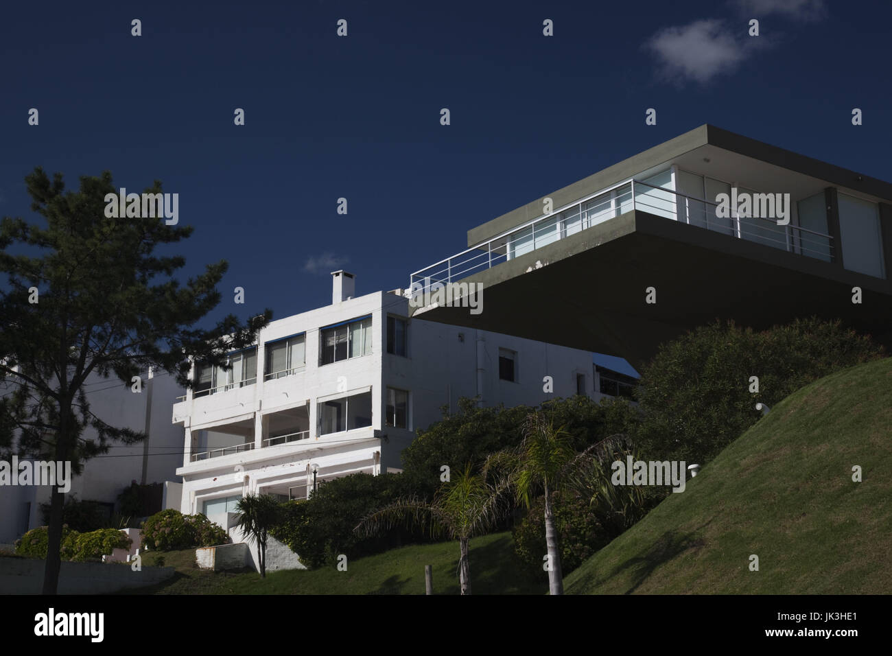 Uruguay, Punta Ballena, Playa Portezuelo beach, beachfront homes Stock