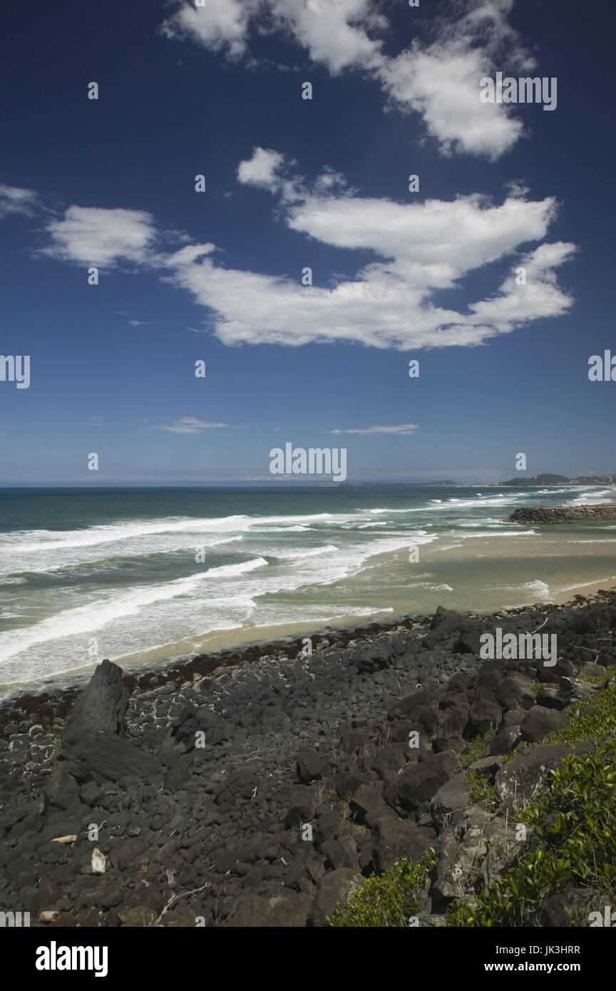 Australia, Queensland, Gold Coast, Burleigh Heads, Seaside View from