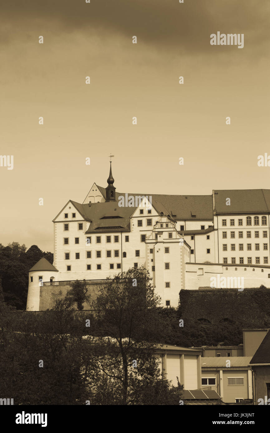 Germany, Sachsen, Colditz, Schloss Colditz castle, site of famous WW2 POW prison camp, Stock Photo