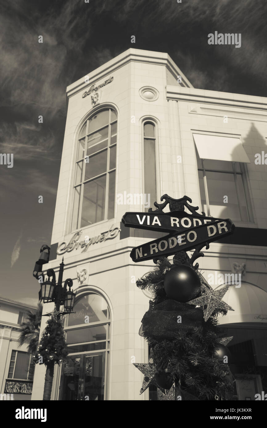 Rodeo Drive Street Sign, Beverly Hills by Wernher Krutein