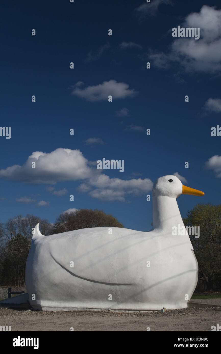 USA, New York, Long Island, Flanders, The Big Duck, area known for its