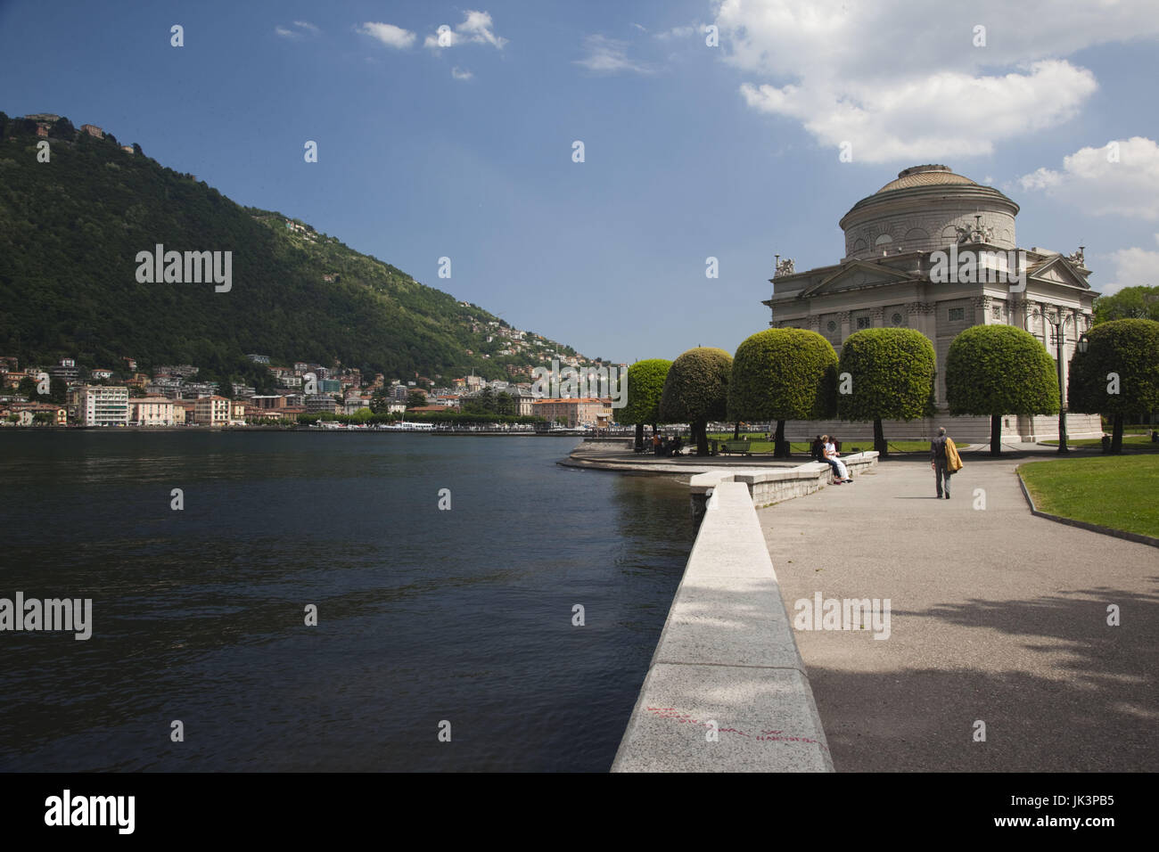 Italy, Lombardy, Lakes Region, Lake Como, Como, Tempio Voltiano, museum to Como-born Alessandro Volta, inventor of the electric battery Stock Photo